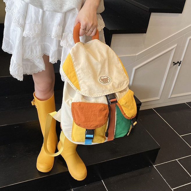 [JANE DANCE] 親子款 戶外 幼兒園兒童書包 小學生 旅行 雙肩包, 1個, 大號彩色