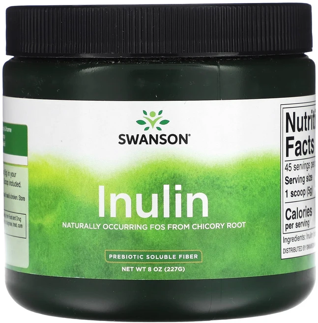 스완슨 이눌린 프리바이오틱 수용성 식이섬유 227g (8oz), 1개 - 쿠팡