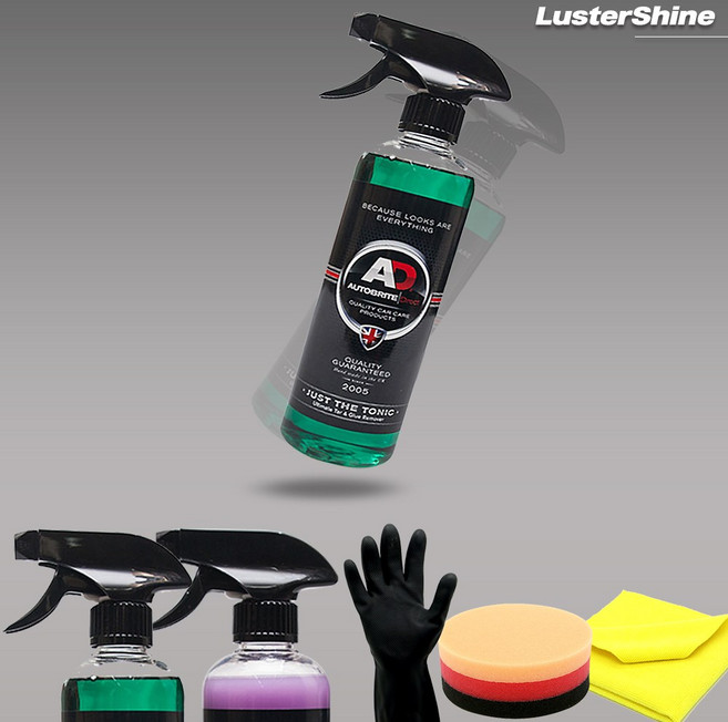 AD 오토브라이트 저스트 더 토닉 500ml 자동차 차 유리 스티커 타르 송진 제거 접착제 크리너 끈끈이 세정제, SET 02 저스트 더 토닉 (패드+타월+장갑) 세트, 1개