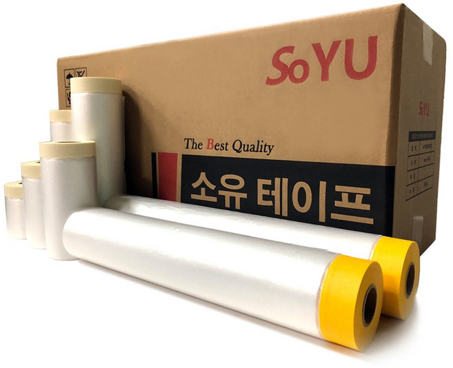 소유 커버링테이프 비닐 보양 페인트 650~2400mm 1BOX, 25개