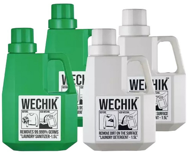 소독 섬유유연제 1.5L 2개 + 액체세제 1.5L 2개