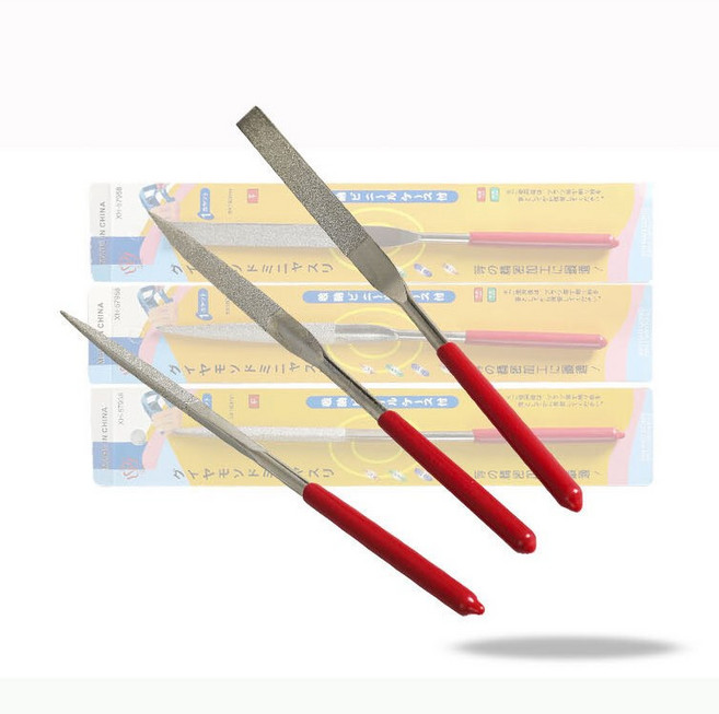 플래그잇 다이아몬드 세공용 야스리 다듬기 3종세트, 1세트, 삼각+반원+평면