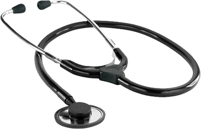 KAWE 가베 간호사용 청진기(단면/검정) 43625, 1개