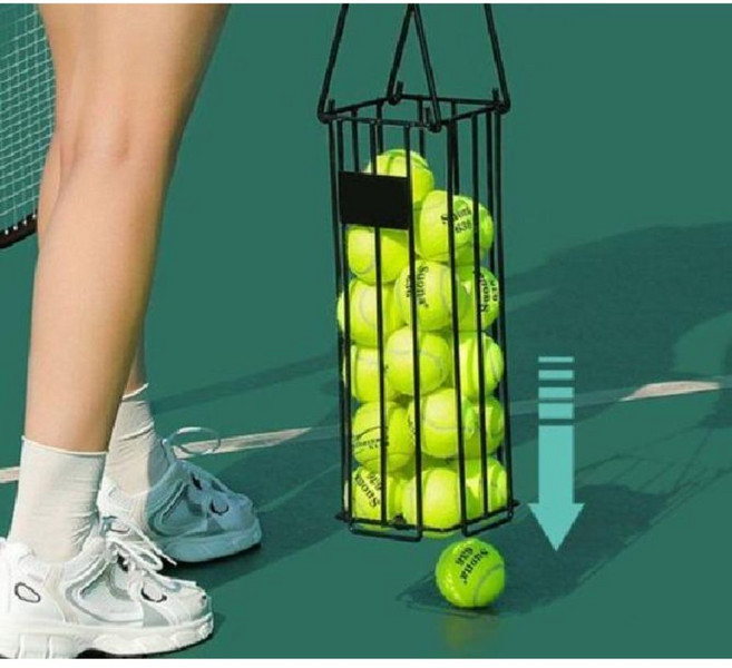 테니스공수거기 휴대용 테니스볼 수집기 바구니