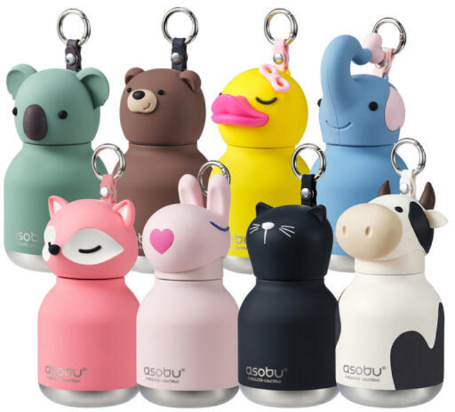 아트박스/아소부 아소부 스테인레스 키링 텀블러 미니 베스티 200ML, 코알라