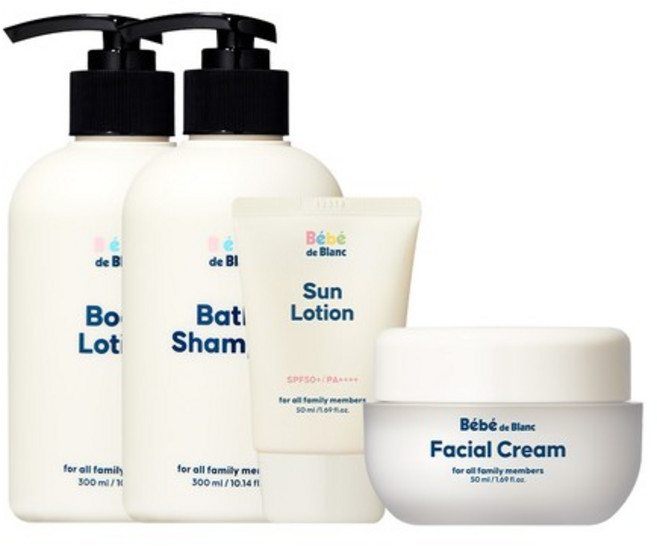 퍼펙트 케어 4종 (바디로션 + 배쓰&샴푸 + 페이셜 크림 + 선 로션), 없음, 1개, 50ml