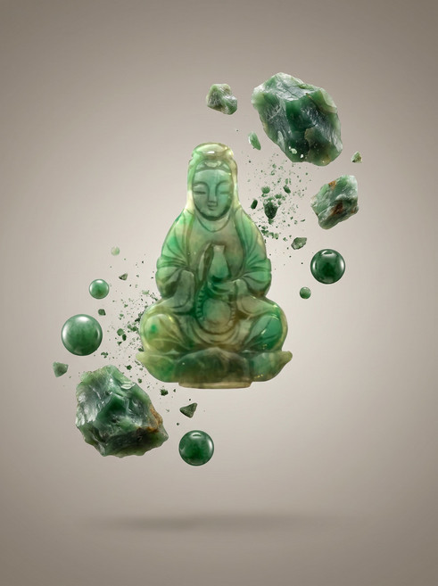 天然玉石 佛像 吊墜