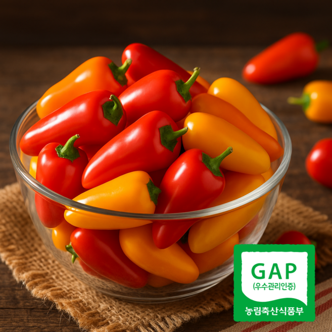 테이블센스 국내산 미니파프리카 가락시장 당일경매, 1개, 250g