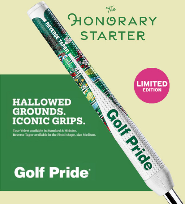 골프프라이드 Honorary Starter 마스터즈 리버스테이퍼 퍼터그립, 1개, 그린