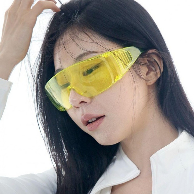 컬러 보안경 눈보호 300개 눈보호안경 용품 산업용 워터 파크 패션 고글 투명 흠뻑쇼, 1개, 핑크 300개(a)