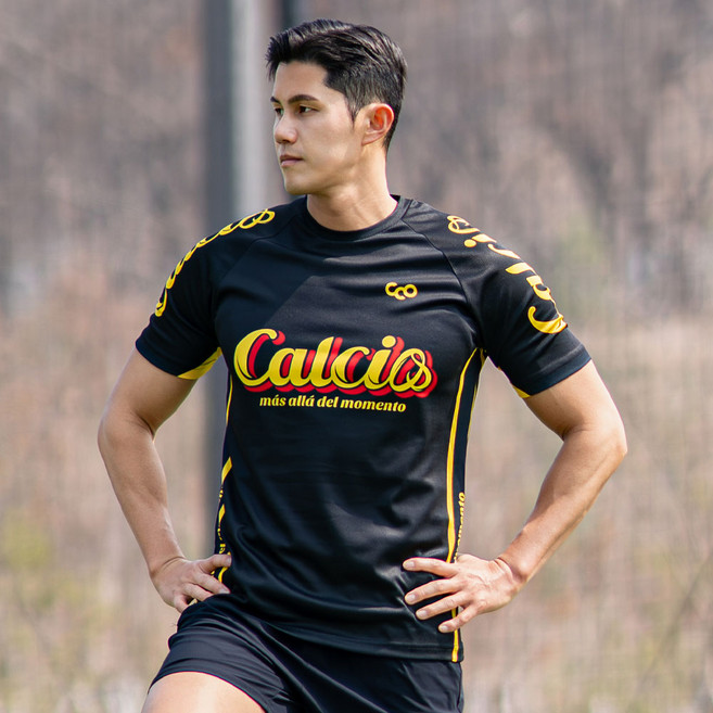 칼치오 축구 트레이닝복 상의 풋살 축구복 반팔 유니폼