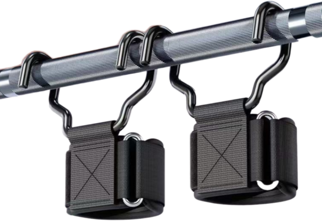 남성용 손목 보호 미끄럼방지 금속 리프팅 훅 스트랩