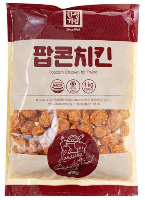 147 한성 팝콘치킨, 1kg, 2개