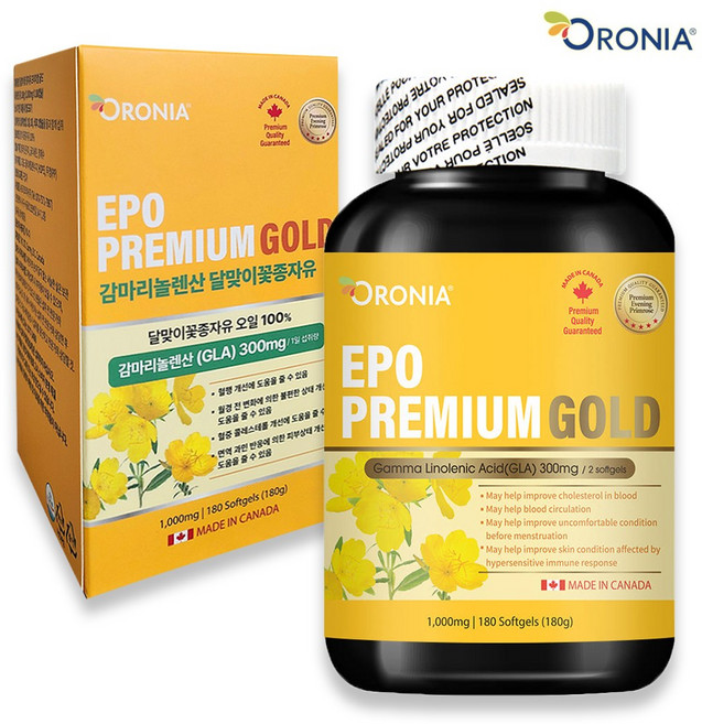 오로니아 감마리놀렌산 달맞이꽃종자유 프리미엄골드 대용량 (3개월분) 감마리놀레산, 1개, 180회분