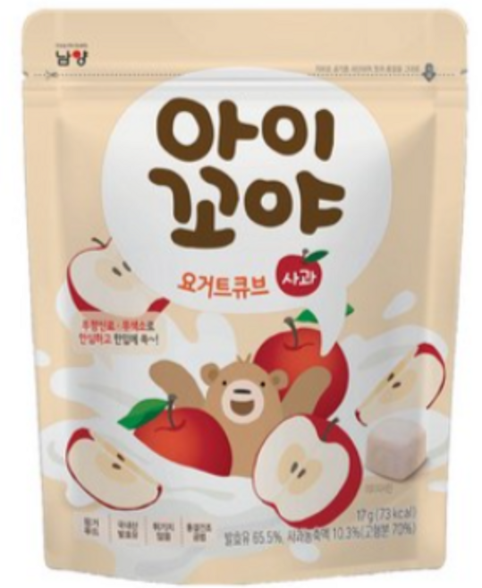 아이꼬야 불가리스 요거트 과자 17 g, 8개, 17g, 사과