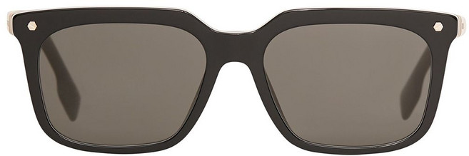 버버리 스트라이프 디테일 스퀘어 프레임 선글라스