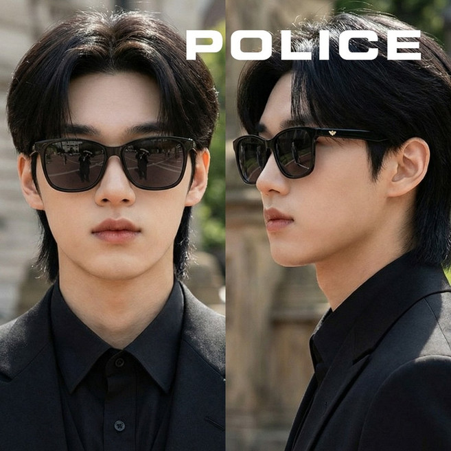 폴리스 [소비자가208000원] 폴리스 SPL 861G Z42P 스퀘어 뿔테 경량성 편광렌즈 명품 선글라스