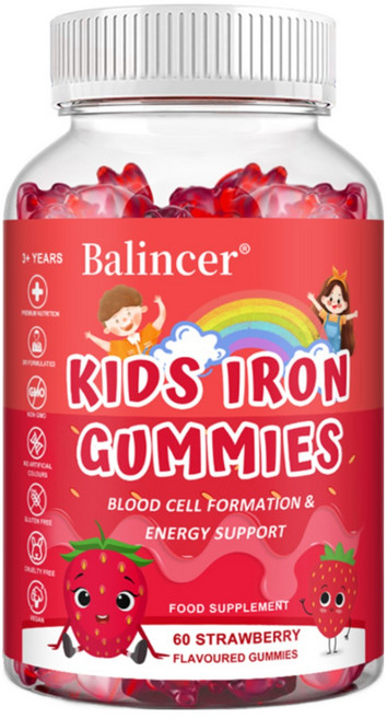 어린이 철분젤리 - 철분비타민 2.5mg 비타민C 12mg 함유로 영양공급, 1개, 60회분