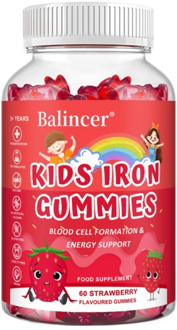 어린이 철분젤리 - 철분비타민 2.5mg 비타민C 12mg 함유로 영양공급, 1개, 60회분 - 쿠팡