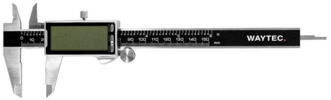 웨이테크 WAYTEC 디지털 버니어캘리퍼스 노기스, 0~150mm, 1개