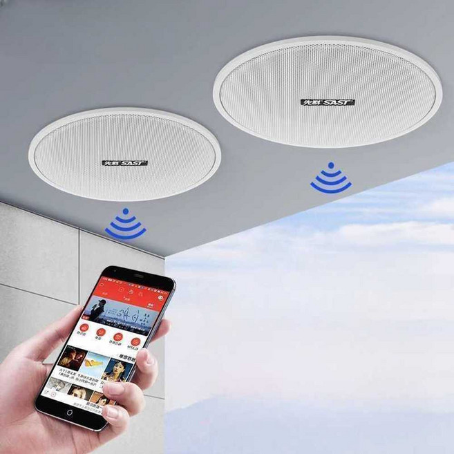 층간소음복수스피커 천장우퍼 층간소음 골전도 블루투스, 옵션B. (무선) 송신기+스피커 1개, 1개