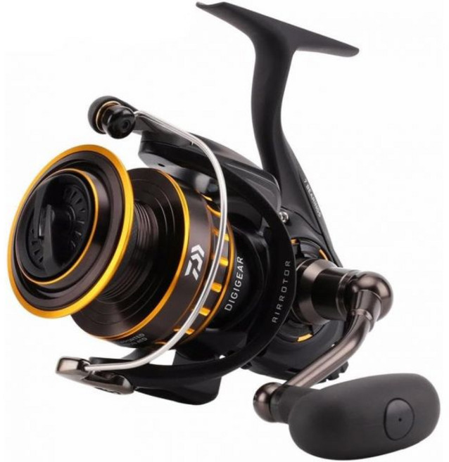 다이와 BG2500 BG 바닷물 스피닝 릴 2500 5.6:1 기어비 6 1 베어링 33.20인치 회수량 최대 드랙력 13.20lb 블랙 골드 270178, 다이와 BG2500 BG 바닷물 스피닝 릴 2500 5