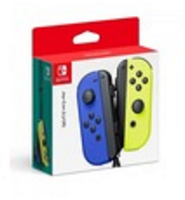 닌텐도 스위치 조이콘 블루 네온옐로, 왼쪽블루+오른쪽네온옐로, [닌텐도] 스위치 조이콘 네온블루 네온옐로 세트, 1개