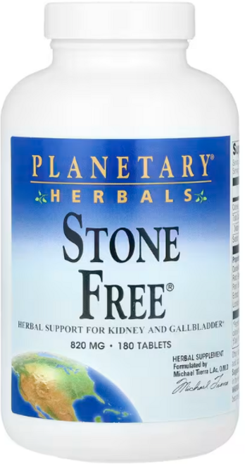 PLANETARY HERBALS 스톤 프리 820 mg, 1개, 180정