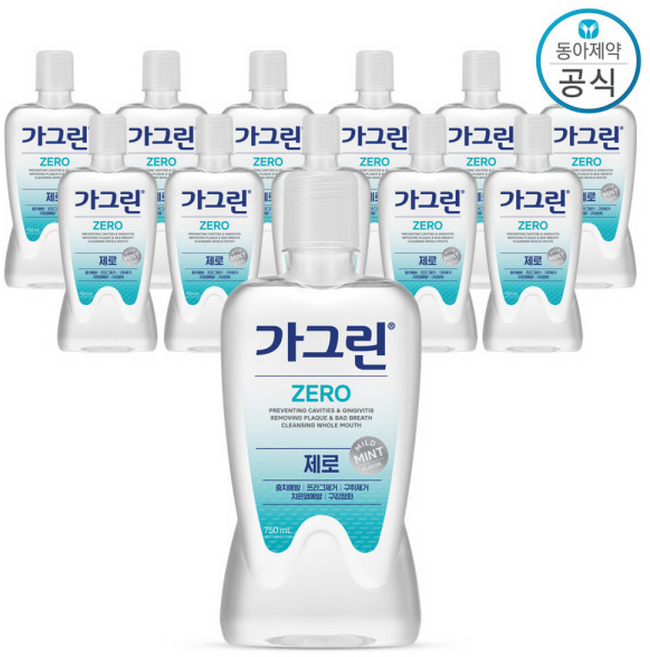 제로 무색소/저자극/충치, 750ml, 1개