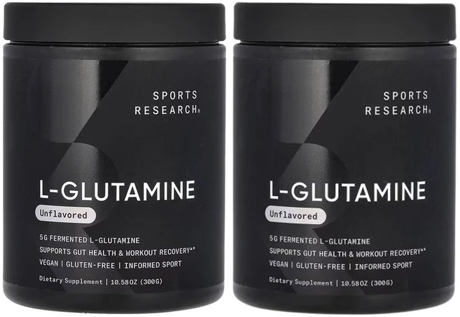 스포츠리서치 L-글루타민 무맛 300 g(10.58oz), 300g, 2팩 - 쿠팡