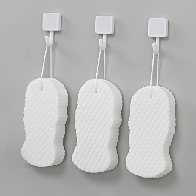 에이치패션 쓱싹 때펀지 매직 때밀이, 화이트, 1개입, 3개