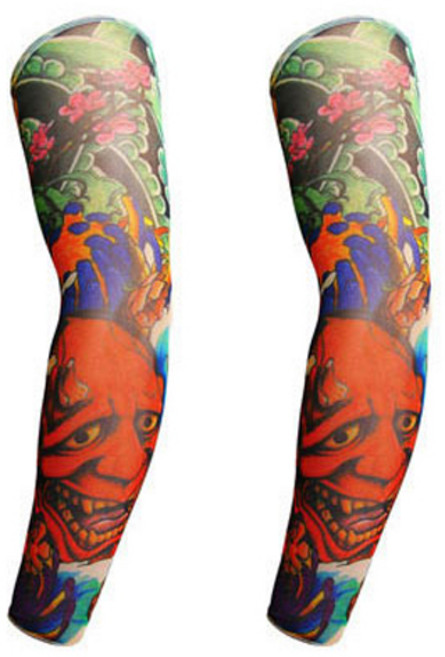 와이지알씨 타투 팔토시 모음 2개 세트 문신 무봉제 자외선 차단 쿨토시 패션, 077번