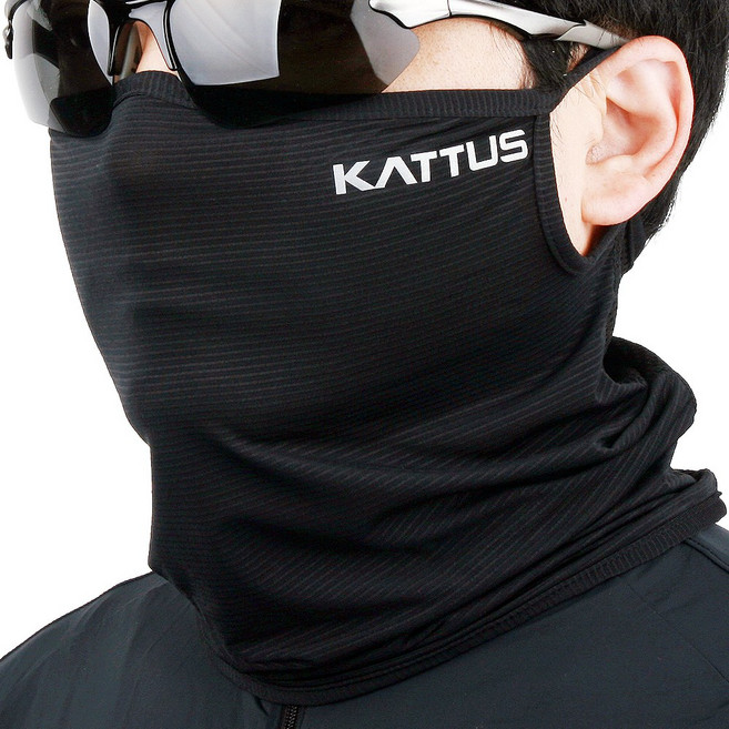 KATTUS 카투스 골프마스크 쿨넥워머 1+1 냉감마스크, 블랙 2pcs, 1개