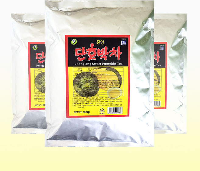 중앙 단호박차 900g x 3개/국산차 율무차, 3개, 50개입