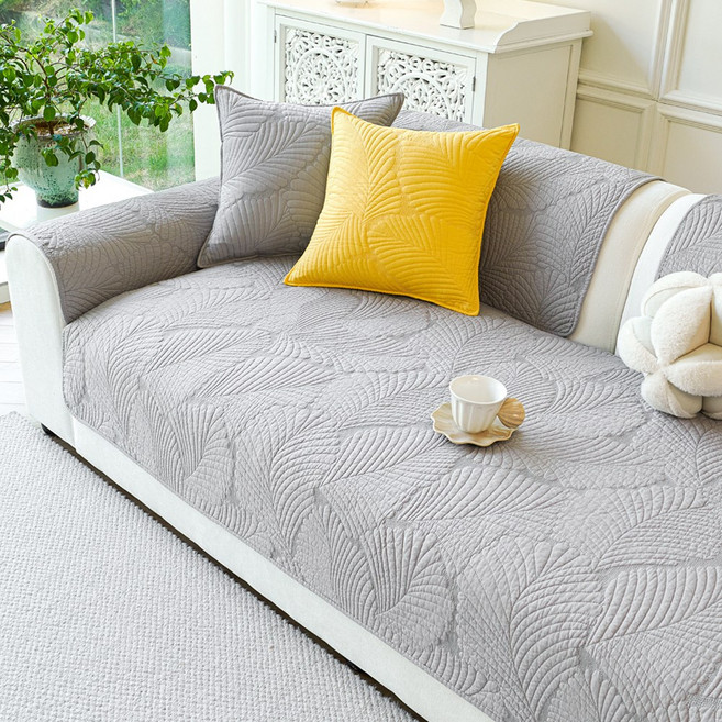 오라이프샵 북유럽 사계절 논슬립 패브릭 퀼트 쇼파패드 단품