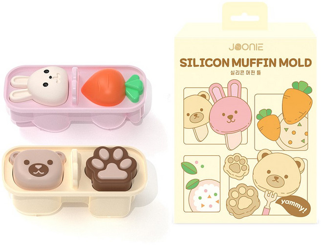 주니 실리콘 머핀틀 빵틀 2P, 2개