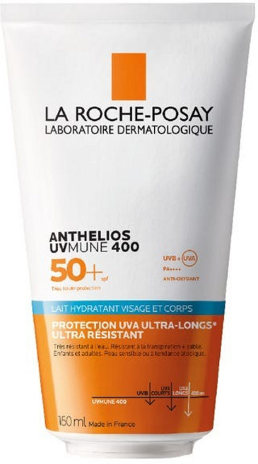 LA ROCHE POSAY 프랑스 정품 라로슈포제 안뗄리오스 SPF50+ 선밀크 150ml, 1개