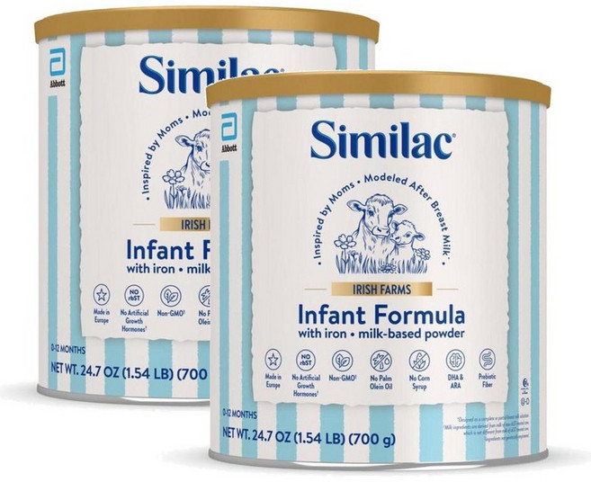 Similac 씨밀락 아이리쉬 팜스 유아 분유 700g, 2개