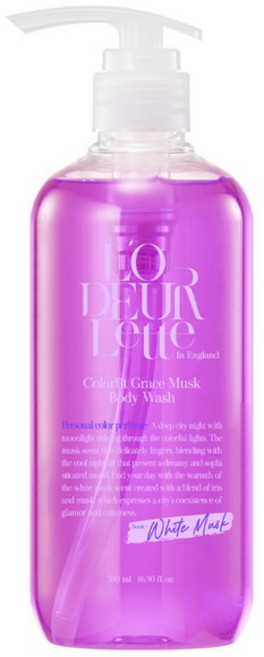 로더렛 인 잉글랜드 컬러핏 바디워시 화이트머스크 500ml 1개