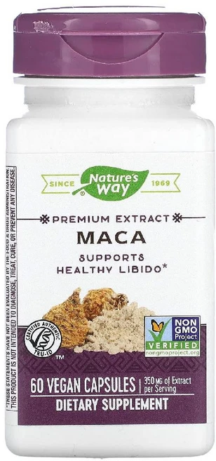 네이쳐스웨이 프리미엄 추출물 마카 350mg 베지 캡슐 60정, 1개 - 쿠팡