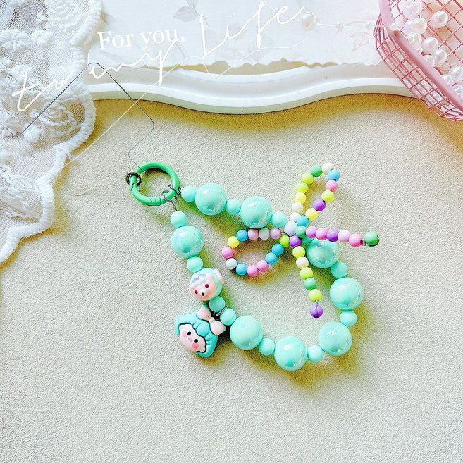 아이실린 다양한 스마트폰 손목 스트랩 투명 하트 키링 (34종), 1개, A-27