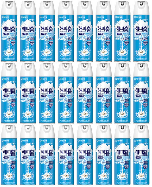 해피홈 에어로솔 수성 무향, 500ml, 24개
