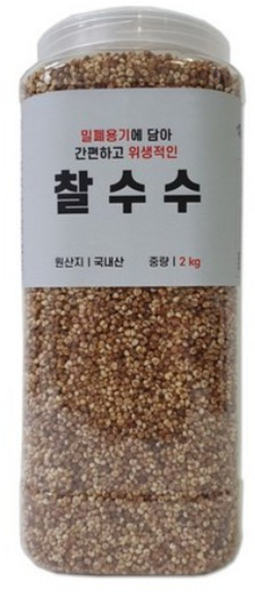 대한농산 통에담은 찰수수, 2kg, 1개