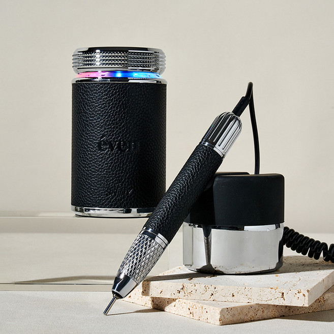 샤이니 프레스티지 이븐드릴 네일드릴 35000RPM+비트 7종, 1개, 블랙