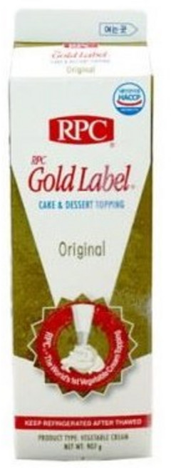 [RPC] 냉동 생크림 골드라벨(식물성 생크림) 907g 1-4EA(냉동)_치즈왕자, 4개