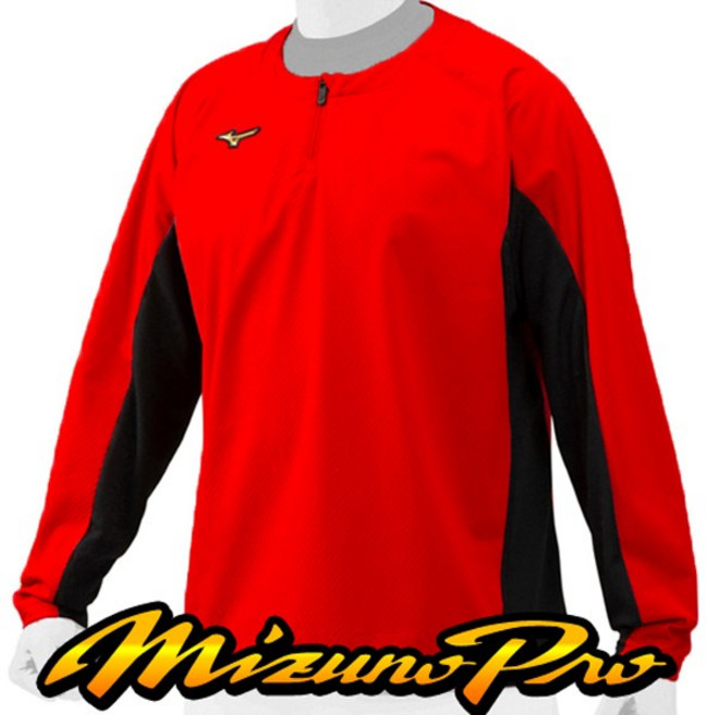 미즈노 MIZUNO 프로 긴팔 바람막이 7262 (적색)