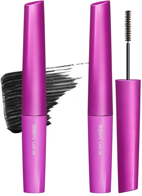 (공식) [1+1] 데자뷰 번짐없는 래쉬업 꼼꼼 마스카라, 블랙, 2개