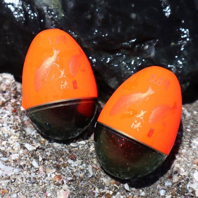 긱스코리아 미루 티탄(반유동) 중중심 구멍찌 수제 고감도 바다낚시찌 찌낚시, 0C, 1개