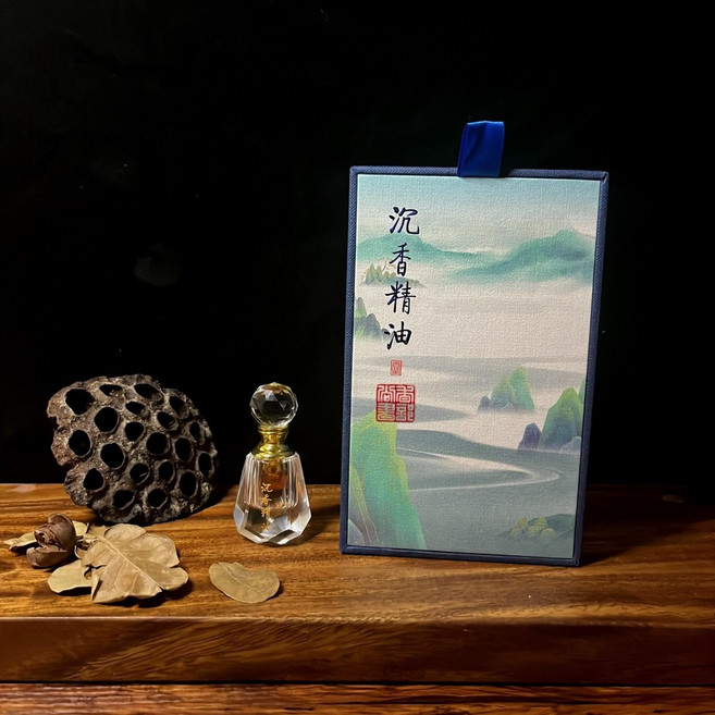 香部尚書 沉香單方精油 天然無添加無稀釋原油 家用室內熏香純油, 1個, 沉香精油1g, 1g, 沉香