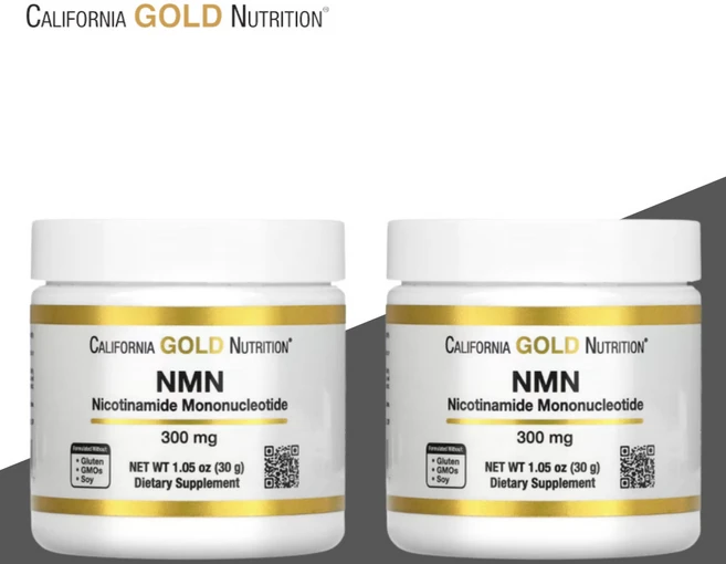 [1+1] 캘리포니아골드뉴트리션 NMN 분말 300mg 30g, 2병 - 쿠팡